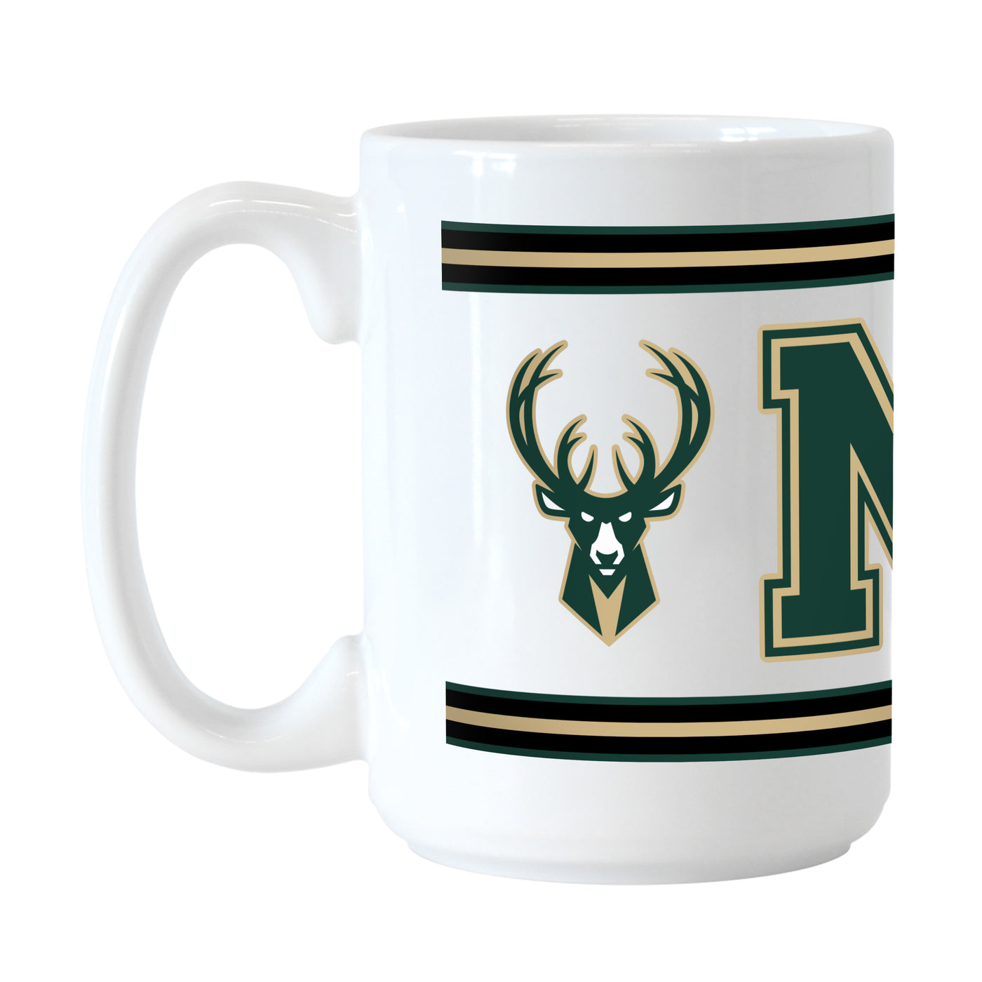 Milwaukee Bucks 15oz Overtime Stripe Sublimated Mug