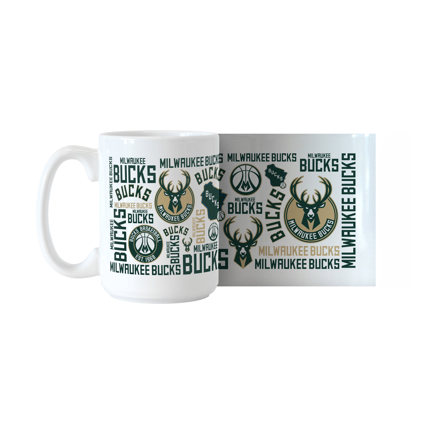 Milwaukee Bucks 15oz Spirit Sublimated Mug