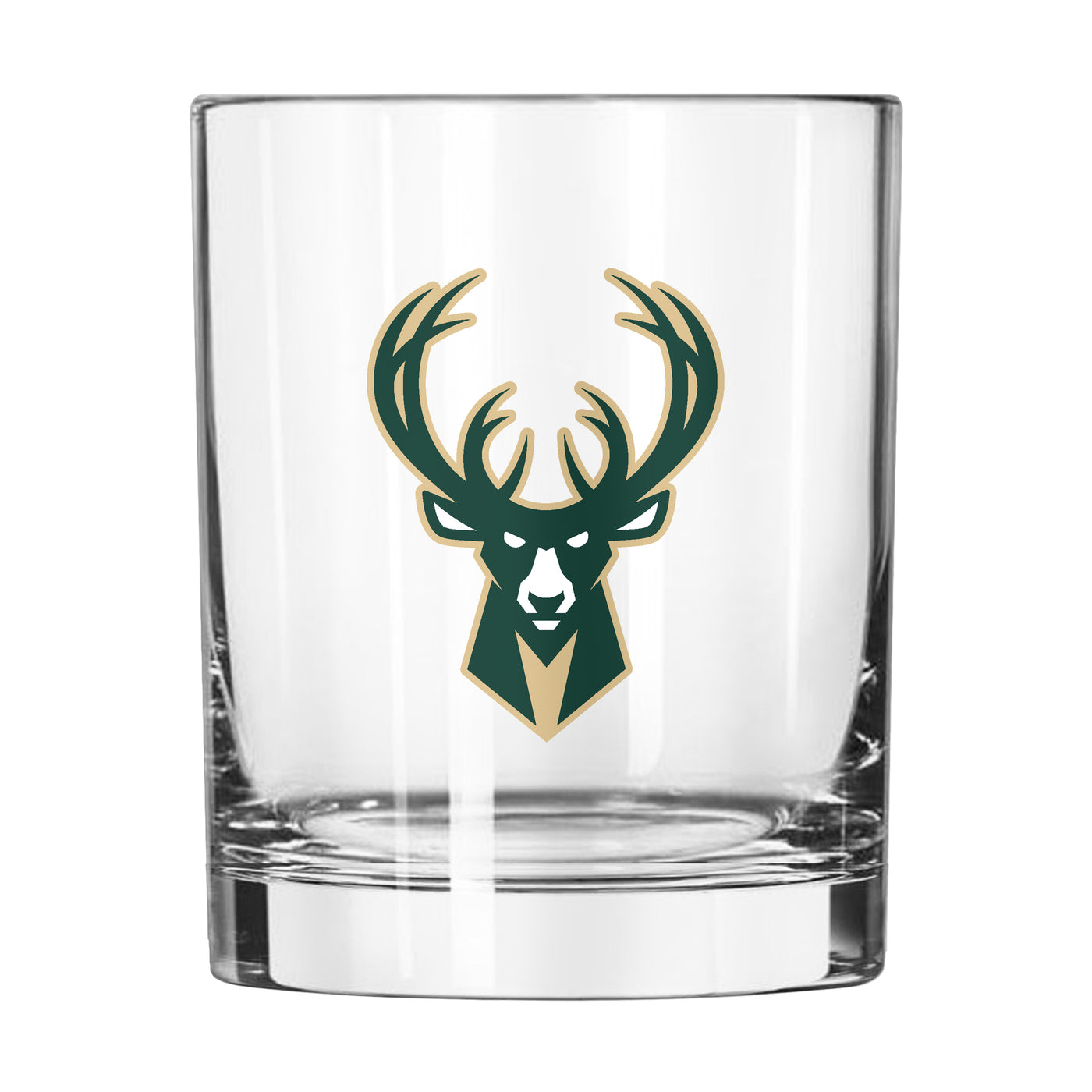 Milwaukee Bucks 14oz Letterman Rocks Glass