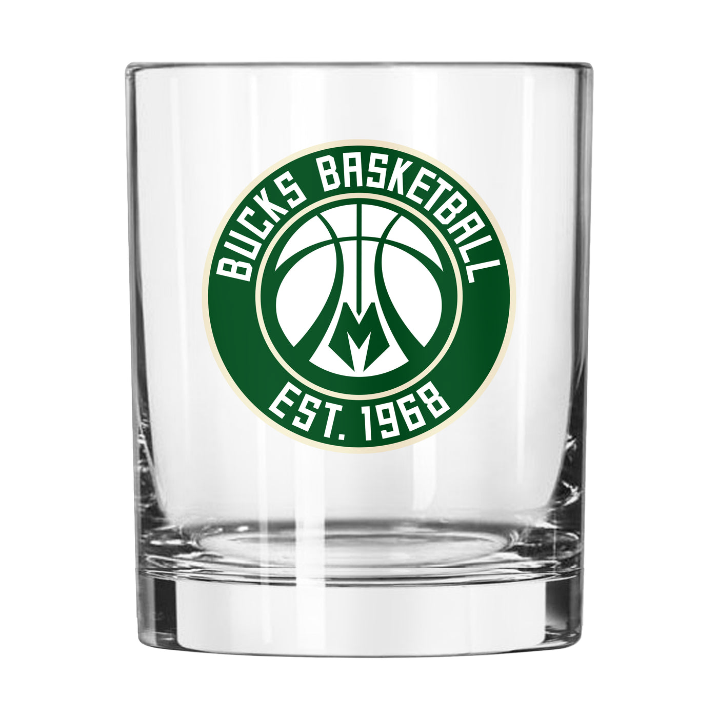 Milwaukee Bucks 14oz Logo Rocks Glass
