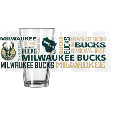 Milwaukee Bucks 16oz Spirit Pint Glass