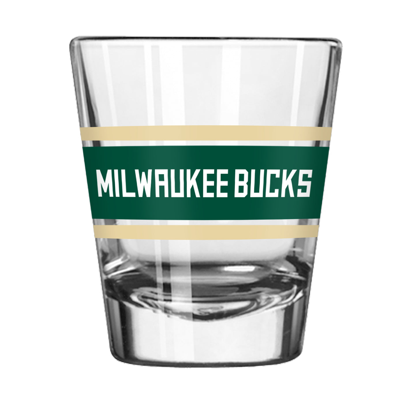 Milwaukee Bucks 2oz Stripe Shot Glass