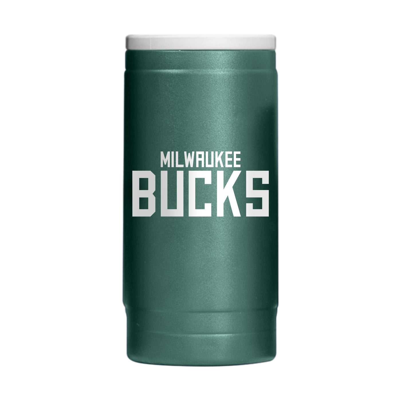 Milwaukee Bucks 12oz Flipside Powder Coat Slim Can Coolie - Logo Brands