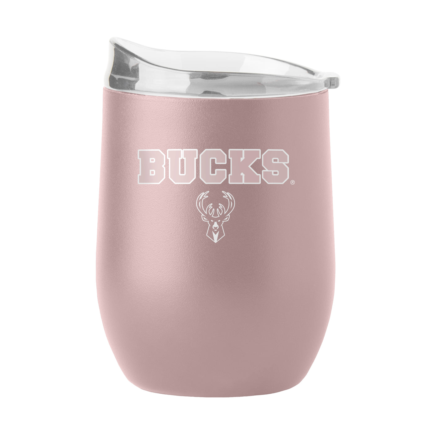 Milwaukee Bucks 16oz Stencil Powder Coat Curved Bev