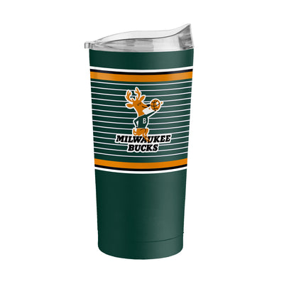 Milwaukee Bucks 20oz Retro Stripe Powder Coat Tumbler