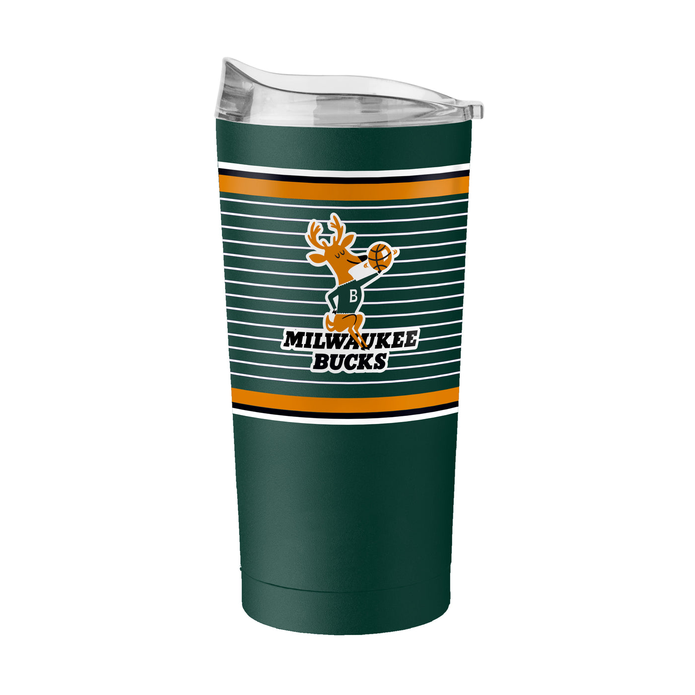 Milwaukee Bucks 20oz Retro Stripe Powder Coat Tumbler