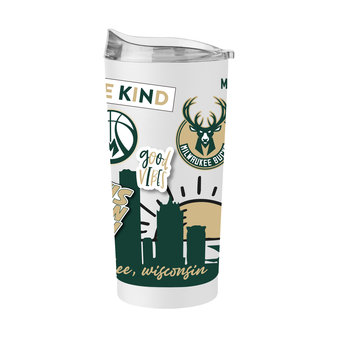 Milwaukee Bucks 20oz Native Powder Coat Tumbler
