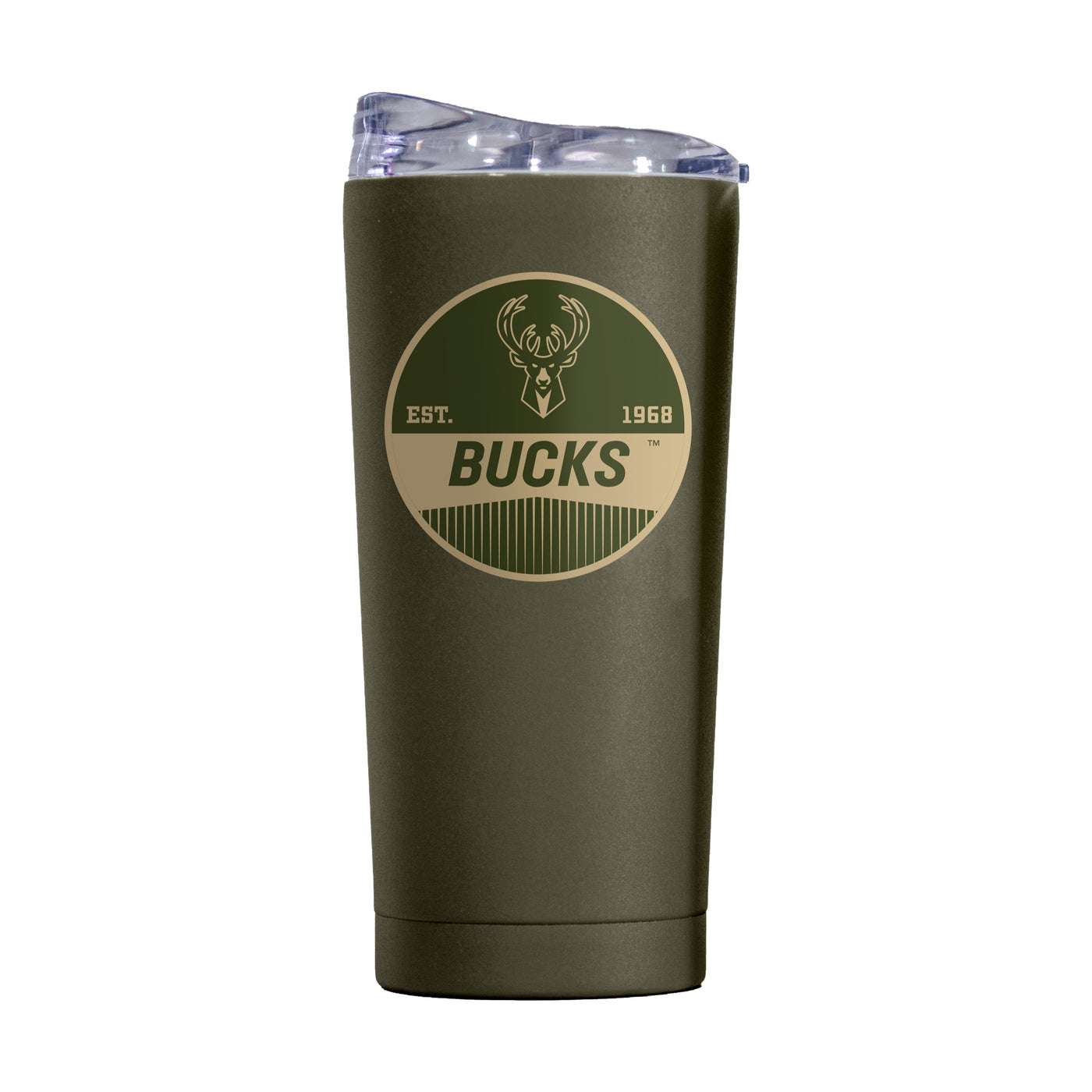Milwaukee Bucks 20oz Badge Powder Coat Tumbler