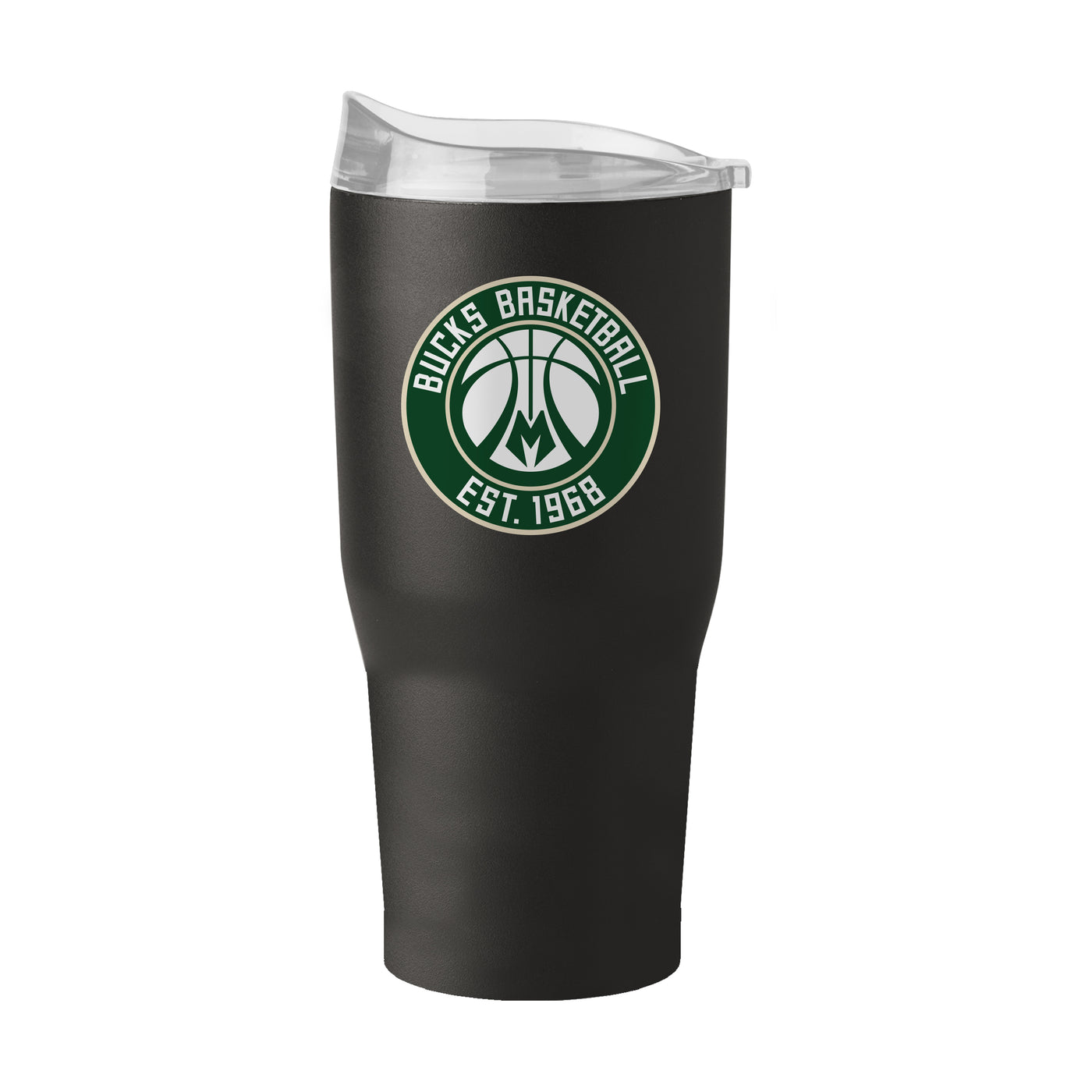 Milwaukee Bucks 30oz Established Logo Powder Coat Tumbler