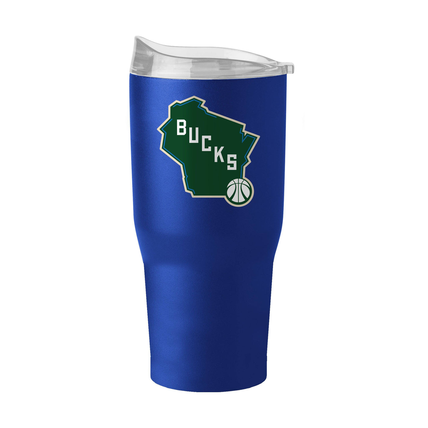 Milwaukee Bucks 30oz State Logo Powder Coat Tumbler