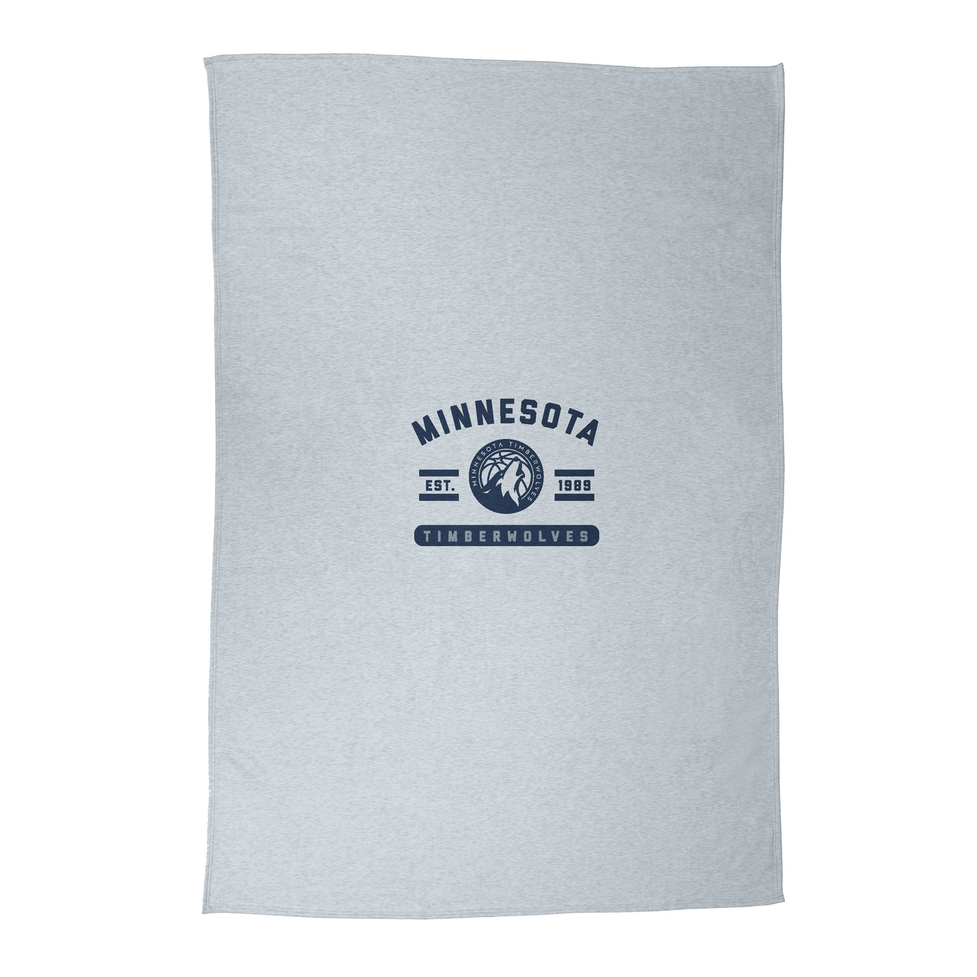 Minnesota Timberwolves Athletic Gray Sublimated Sweatshirt Blanket