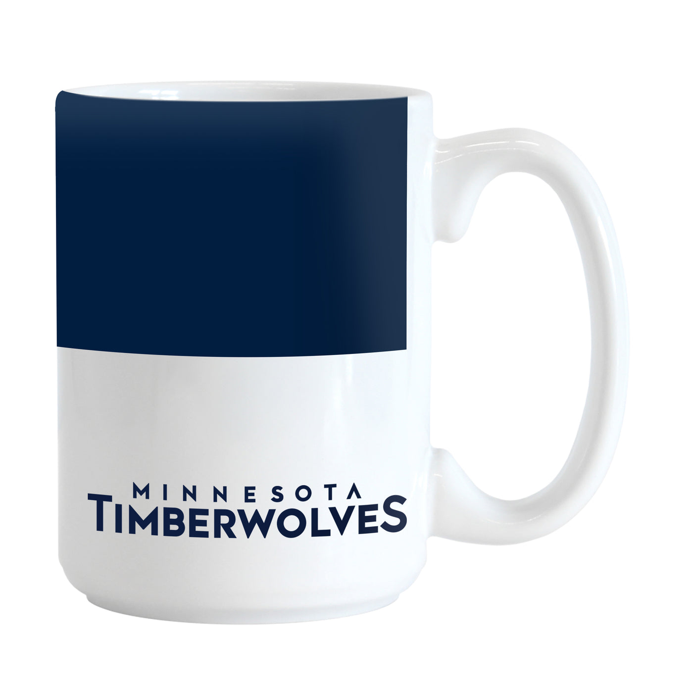 Minnesota Timberwolves Color Block 15 oz Sublimated Mug