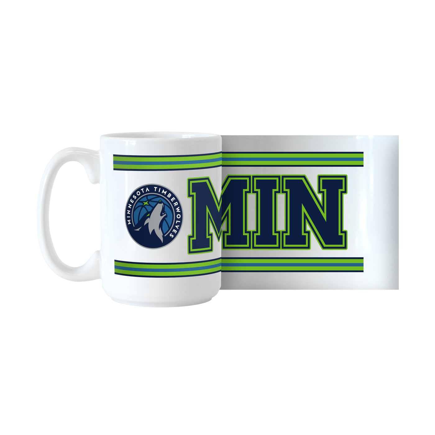 Minnesota Timberwolves 15oz Overtime Stripe Sublimated Mug