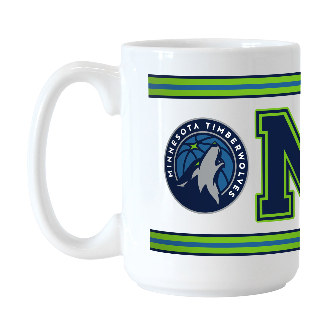 Minnesota Timberwolves 15oz Overtime Stripe Sublimated Mug