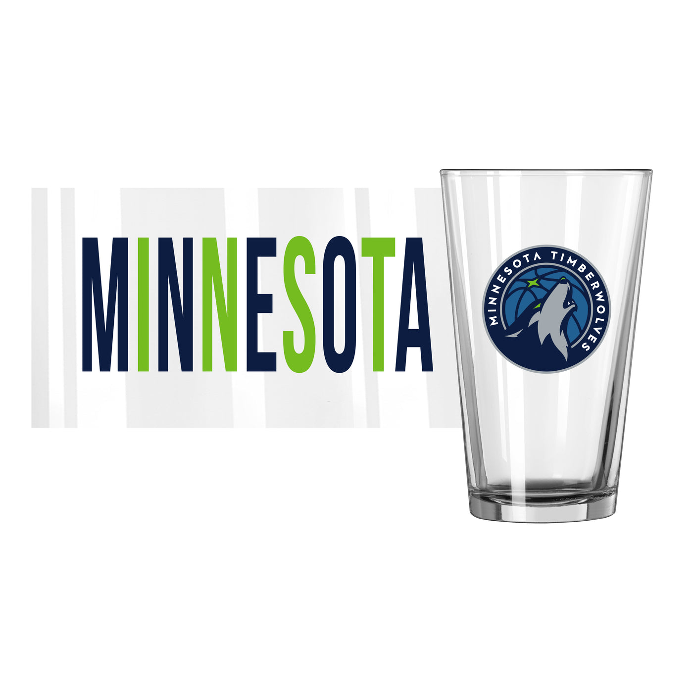 Minnesota Timberwolves 16oz Overtime Pint Glass