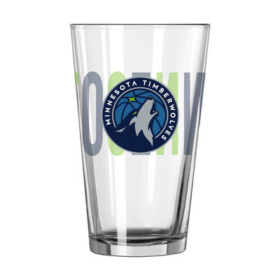 Minnesota Timberwolves 16oz Overtime Pint Glass - Logo Brands