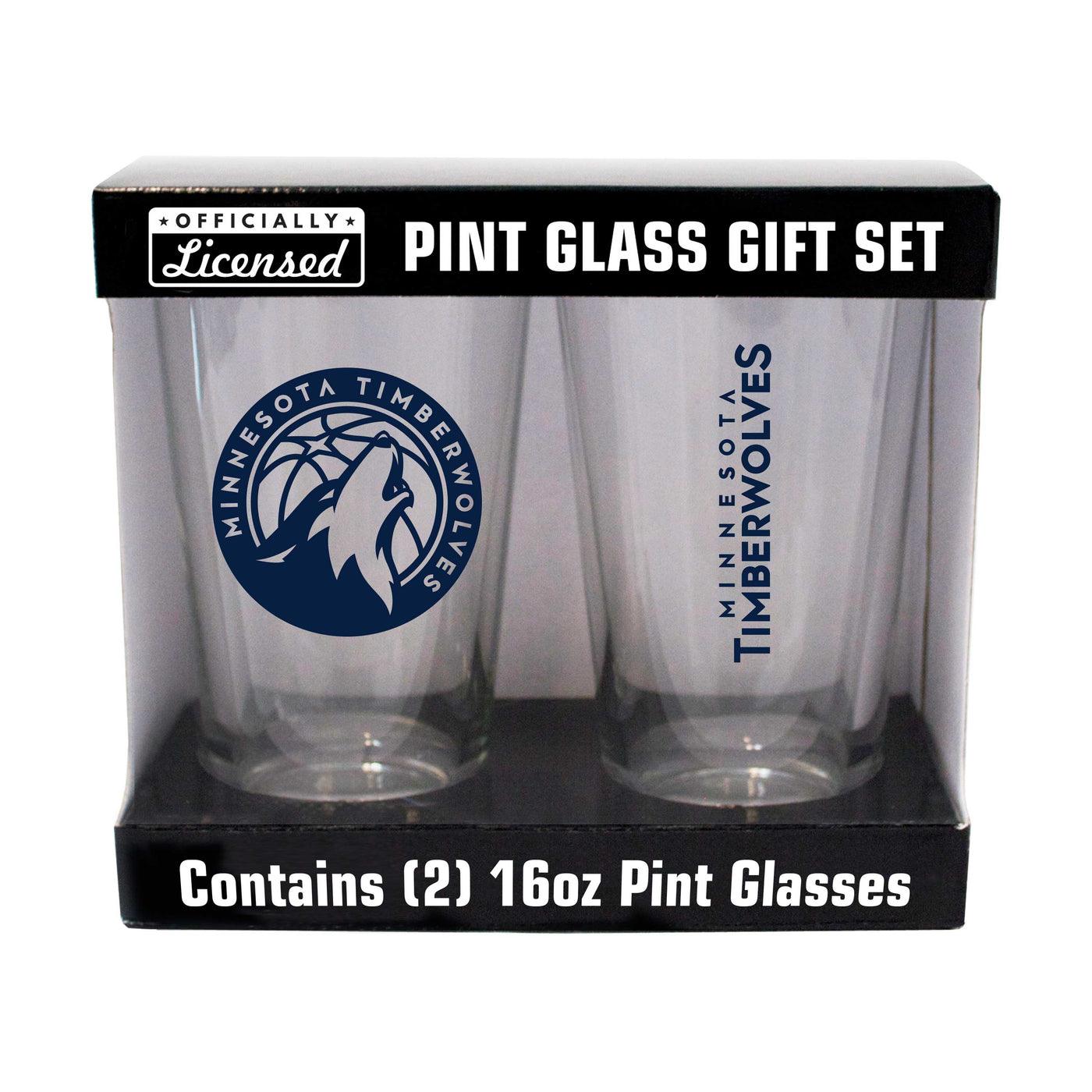 Minnesota Timberwolves 16oz Gameday Pint Glass 2 Pack