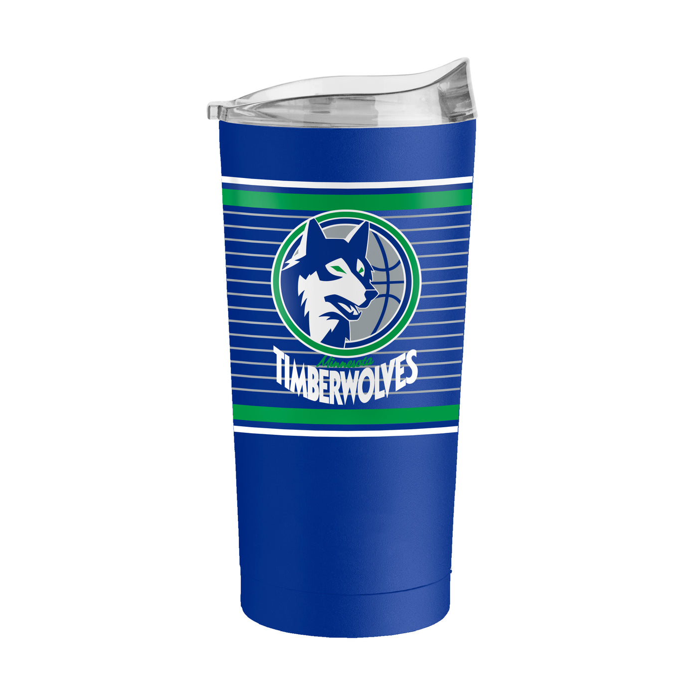 Minnesota Timberwolves 20oz Retro Stripe Powder Coat Tumbler