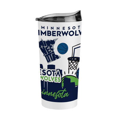 Minnesota Timberwolves 20oz Native Powder Coat Tumbler - Logo Brands