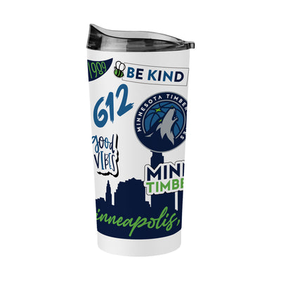 Minnesota Timberwolves 20oz Native Powder Coat Tumbler - Logo Brands