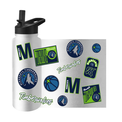 Minnesota Timberwolves 34oz White Dreamweave Quencher Bottle