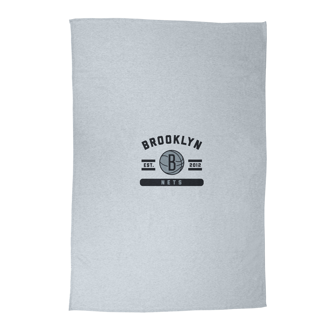 Brooklyn Nets Athletic Gray Sublimated Sweatshirt Blanket