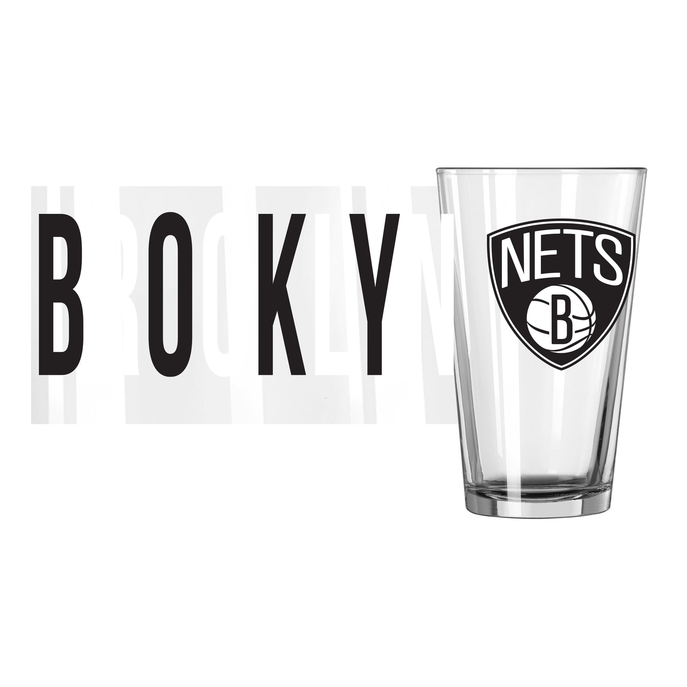 Brooklyn Nets 16oz Overtime Pint Glass