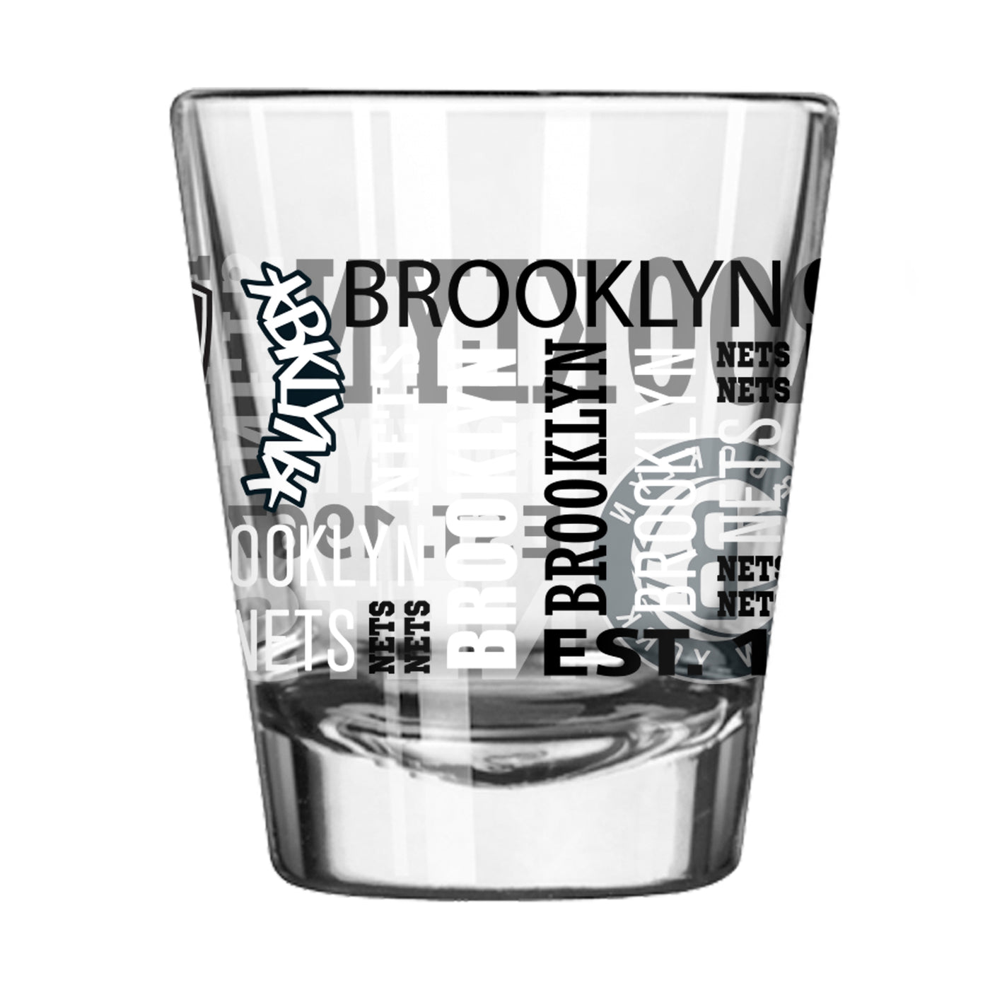 Brooklyn Nets 2oz Spirit Shot Glass