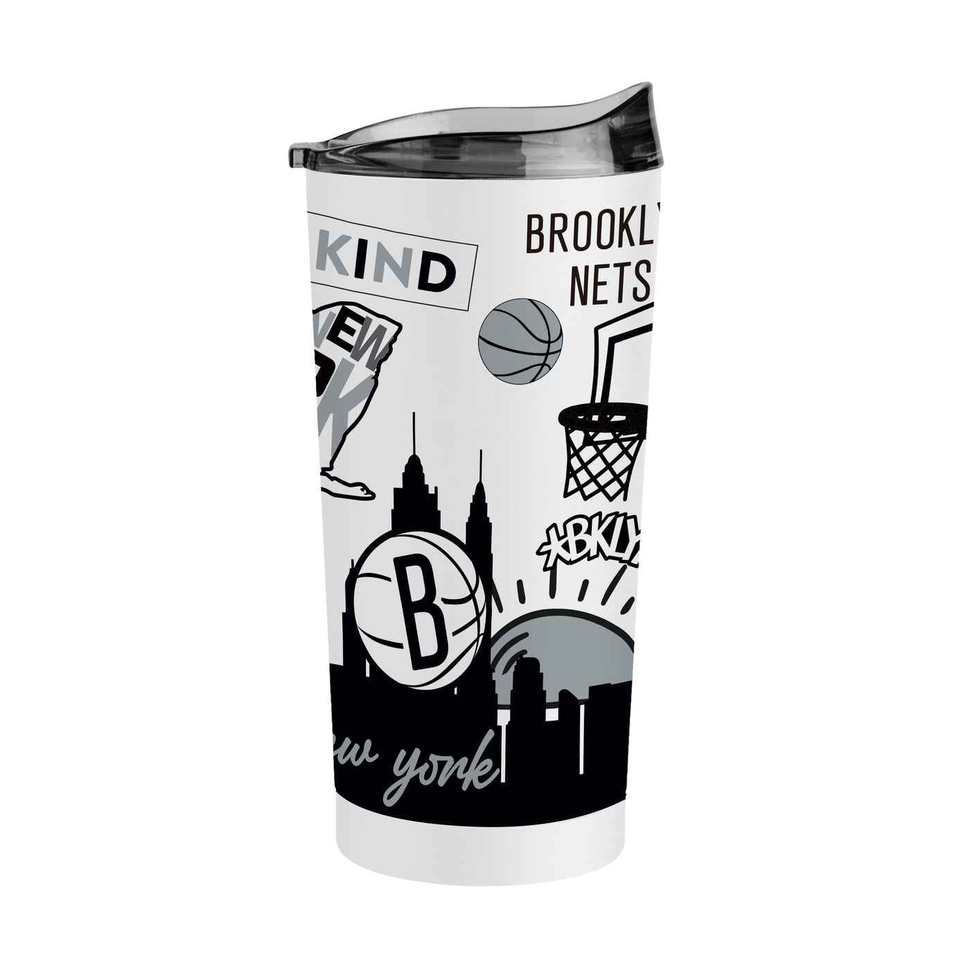 Brooklyn Nets 20oz Native Powder Coat Tumbler