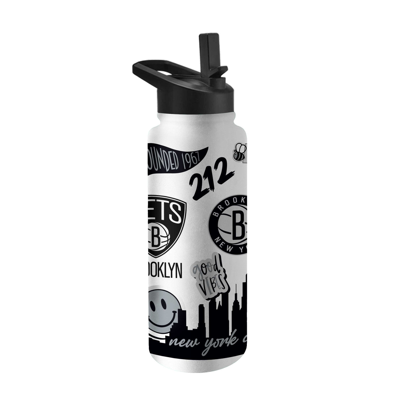 Brooklyn Nets 34oz Native Quencher Bottle