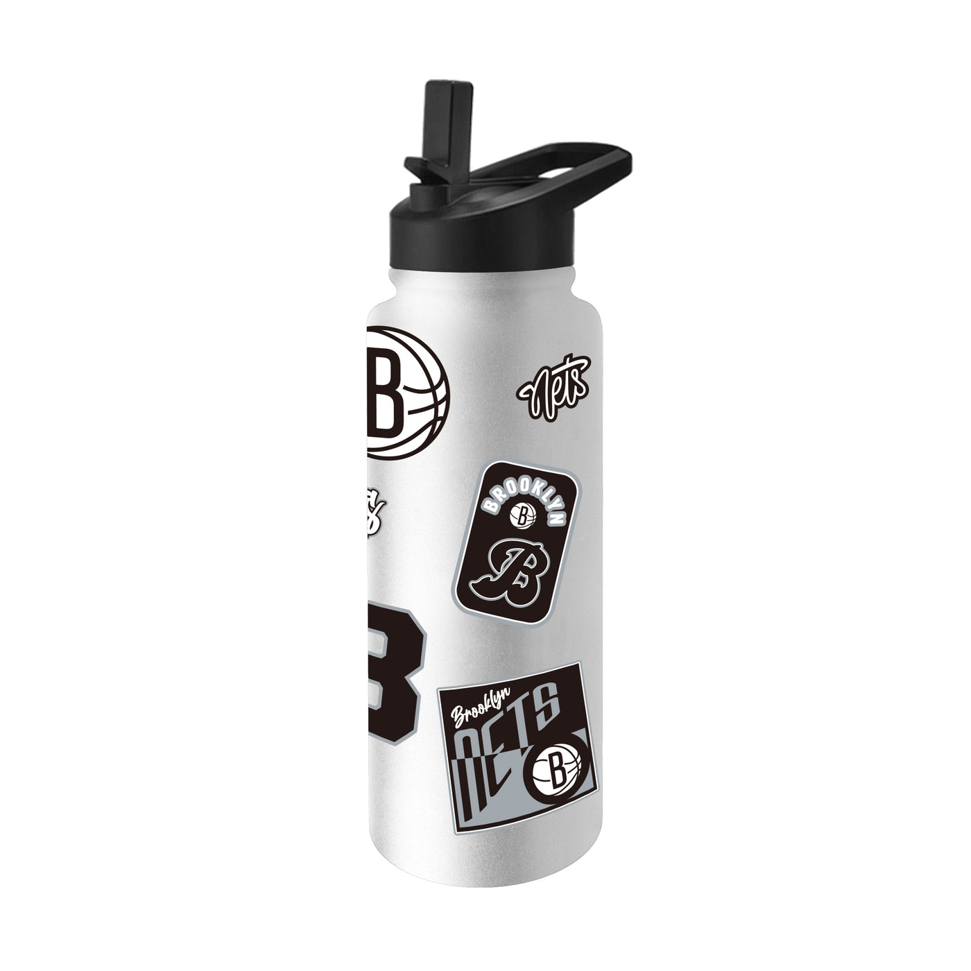 Brooklyn Nets 34oz White Dreamweave Quencher Bottle
