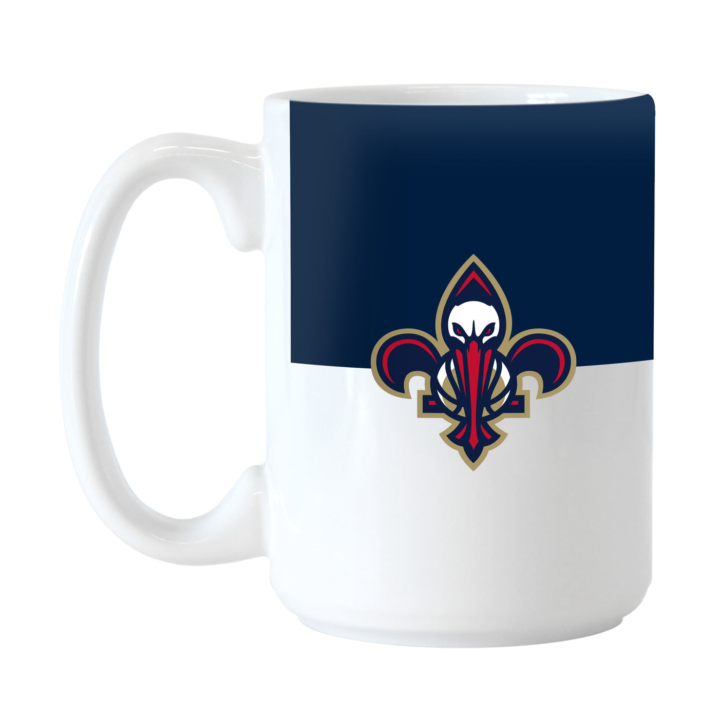 New Orleans Pelicans Color Block 15 oz Sublimated Mug
