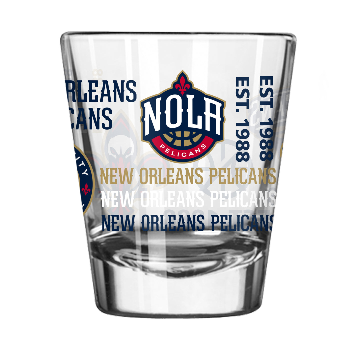 New Orleans Pelicans 2oz Spirit Shot Glass