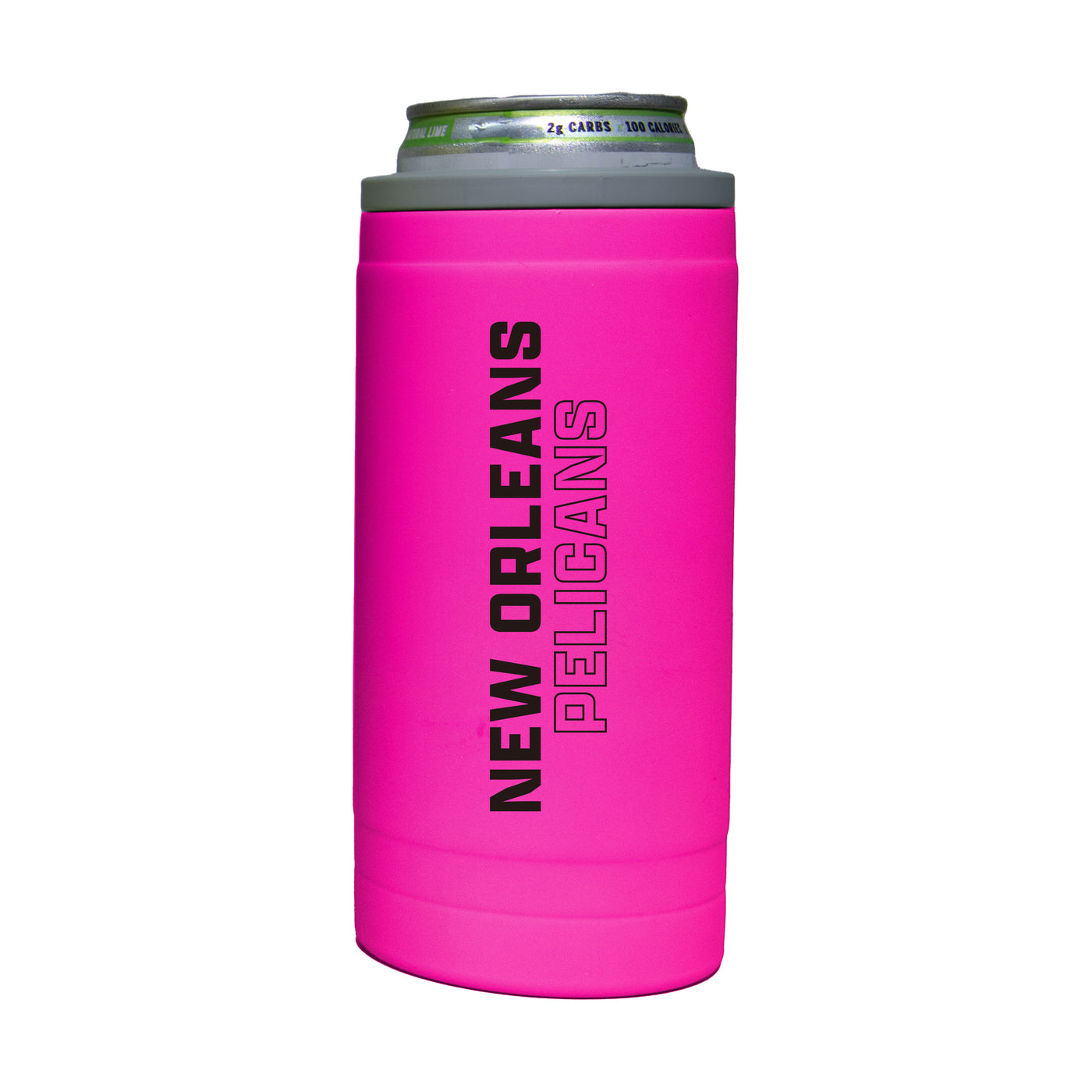 New Orleans Pelicans 12oz Electric Stacked Soft Touch Slim Coolie