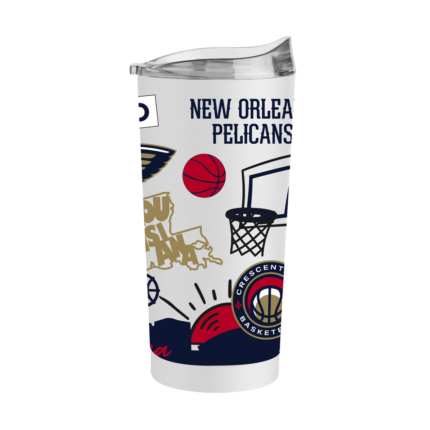 New Orleans Pelicans 20oz Native Powder Coat Tumbler