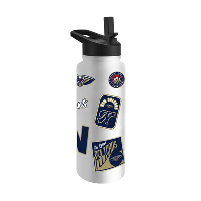 New Orleans Pelicans 34oz White Dreamweave Quencher Bottle
