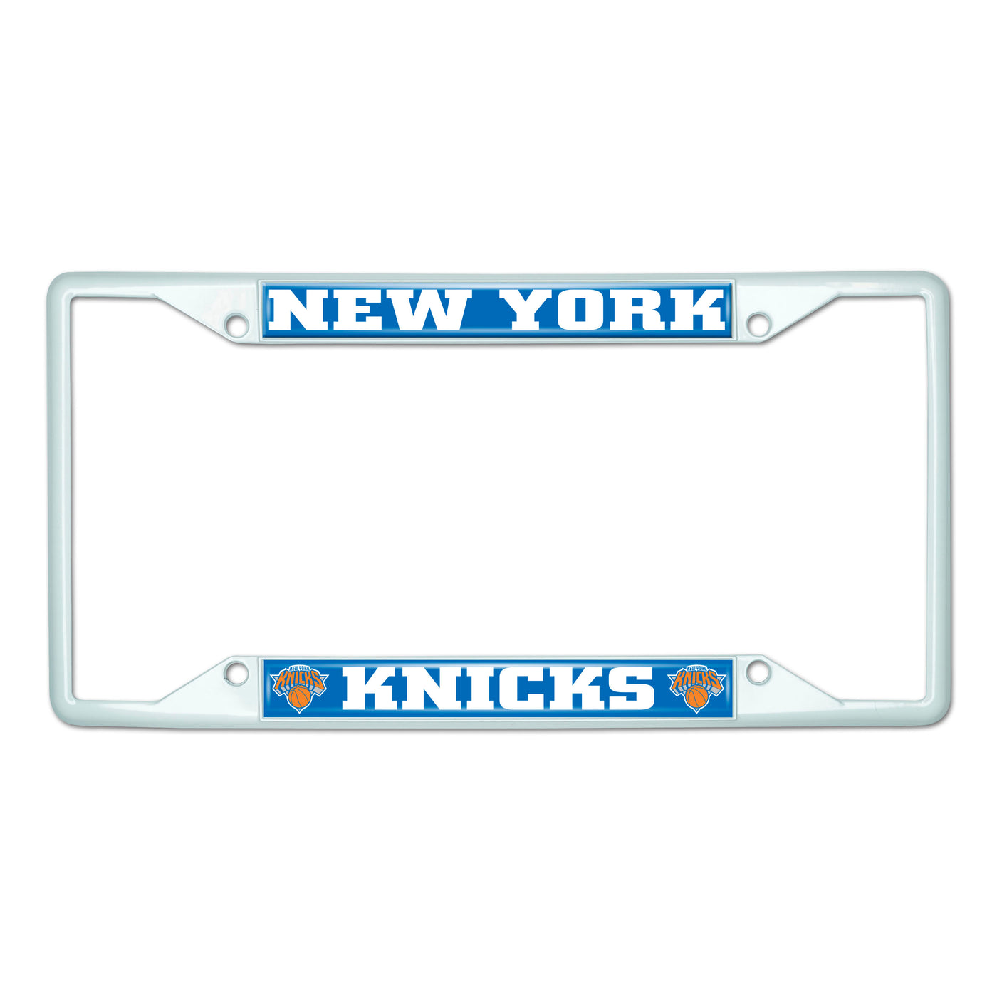 NBA - New York Knicks White License Plate Frame