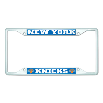 NBA - New York Knicks White License Plate Frame