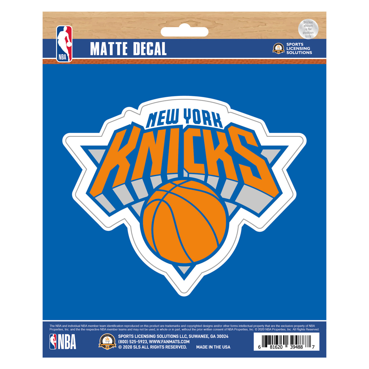 NBA - New York Knicks Matte Decal