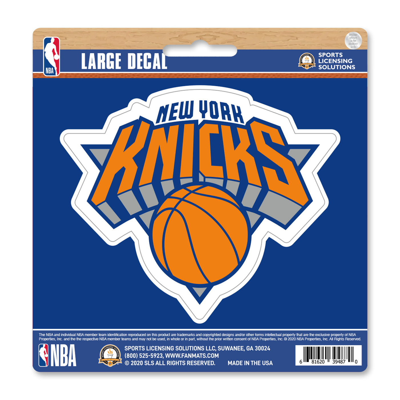 NBA - New York Knicks Large Decal