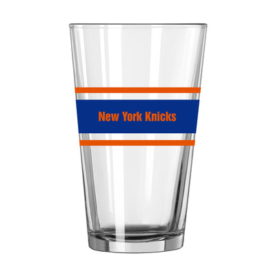 New York Knicks 16oz Stripe Pint Glass