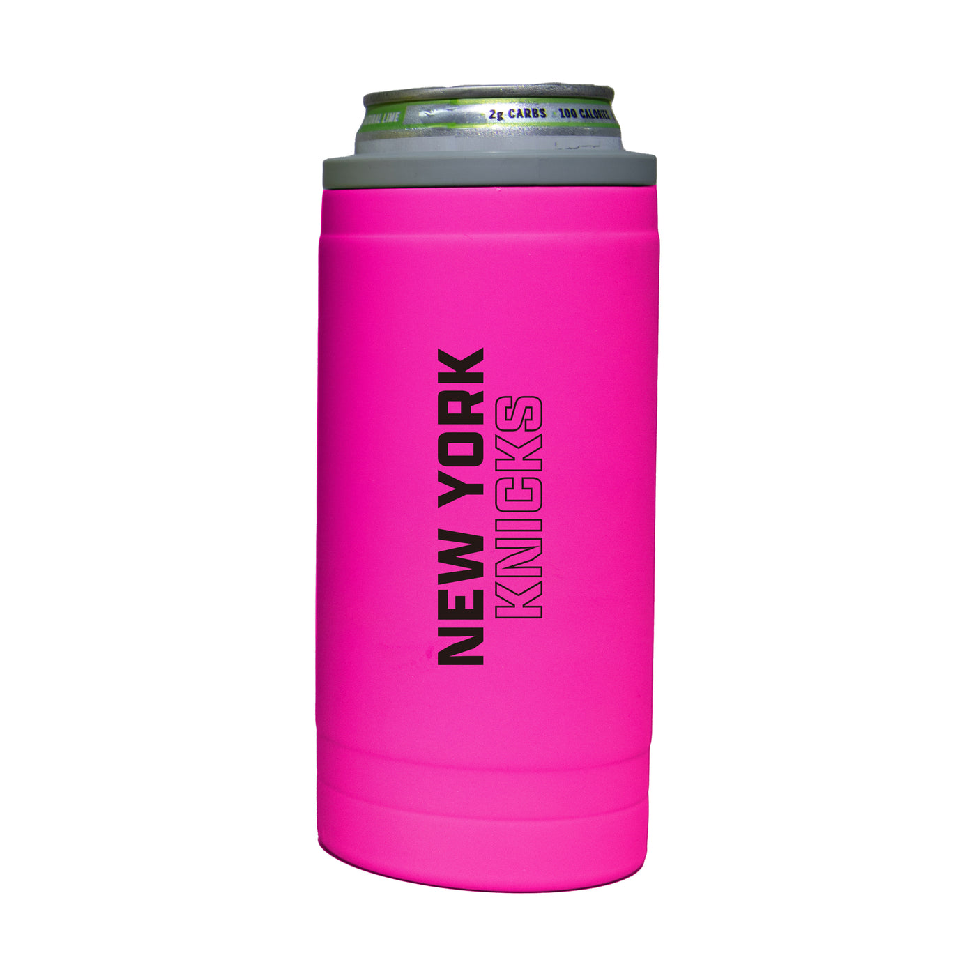 New York Knicks 12oz Electric Stacked Soft Touch Slim Coolie