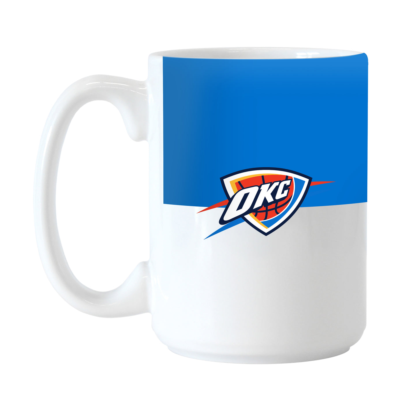 Oklahoma City Thunder Color Block 15 oz Sublimated Mug