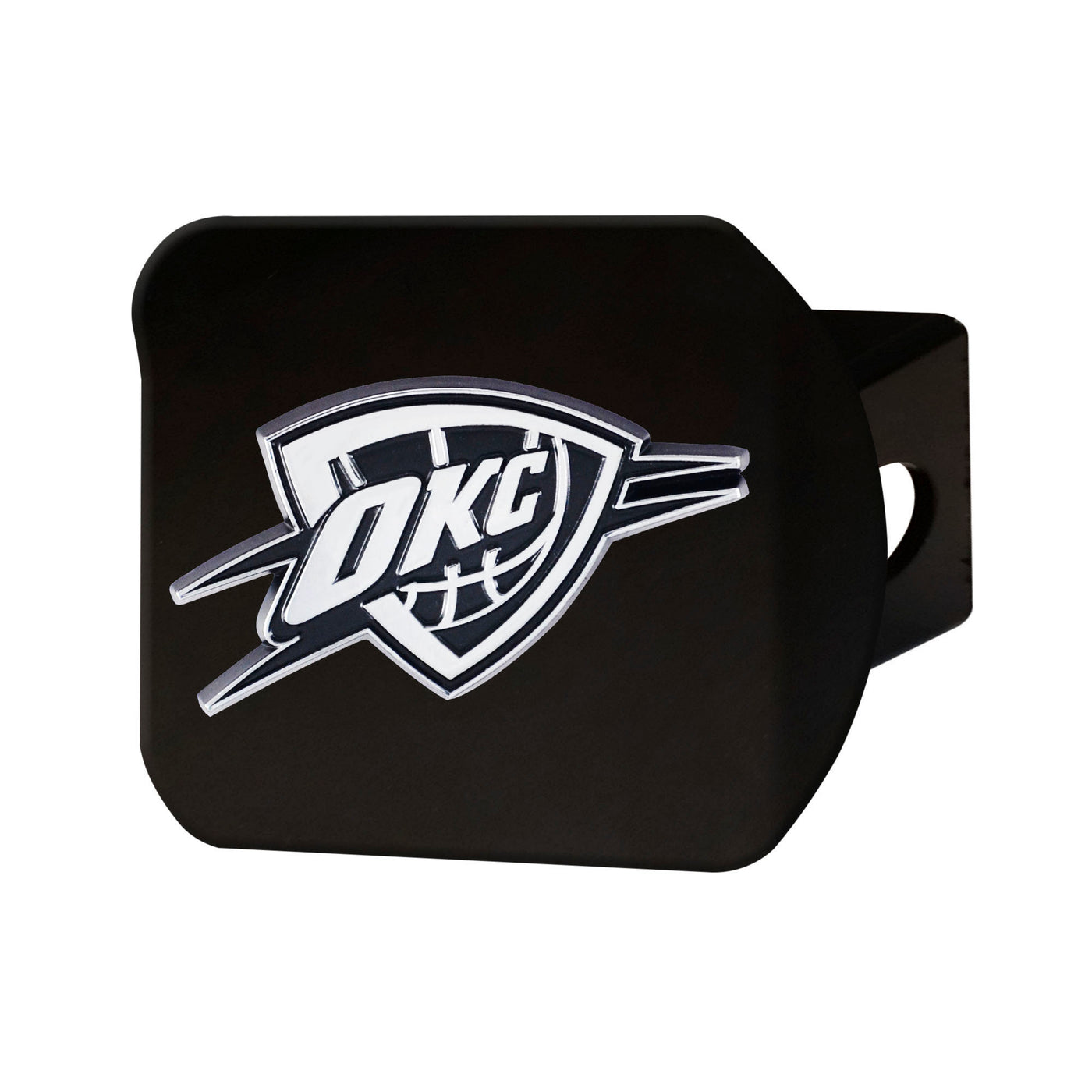 NBA - Oklahoma City Thunder Chrome on Black Hitch Cover
