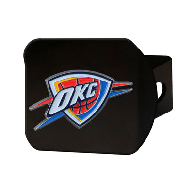NBA - Oklahoma City Thunder Color on Black Hitch Cover