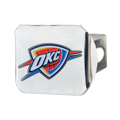 NBA - Oklahoma City Thunder Color on Chrome Hitch Cover