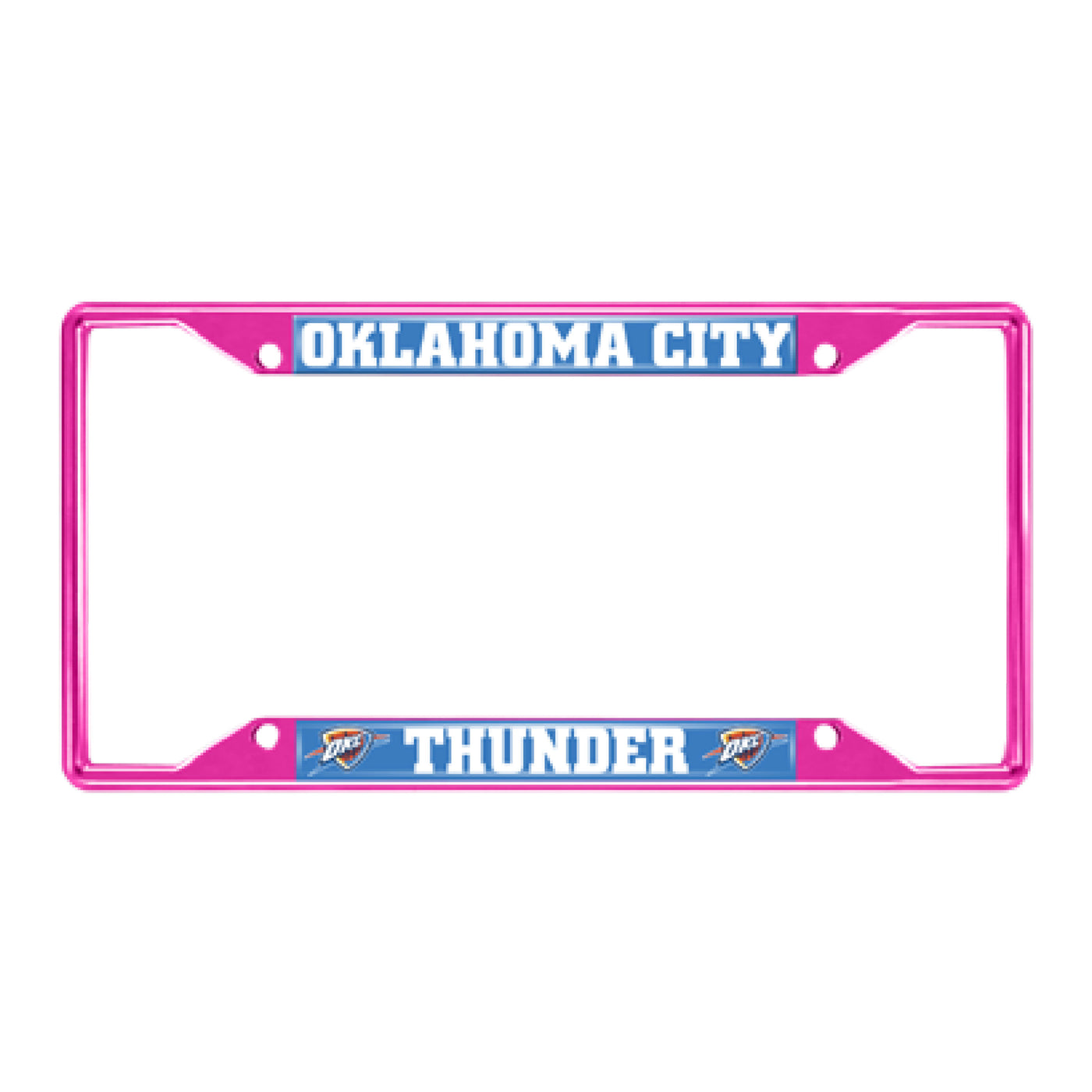 NBA - Oklahoma City Thunder Pink License Plate Frame