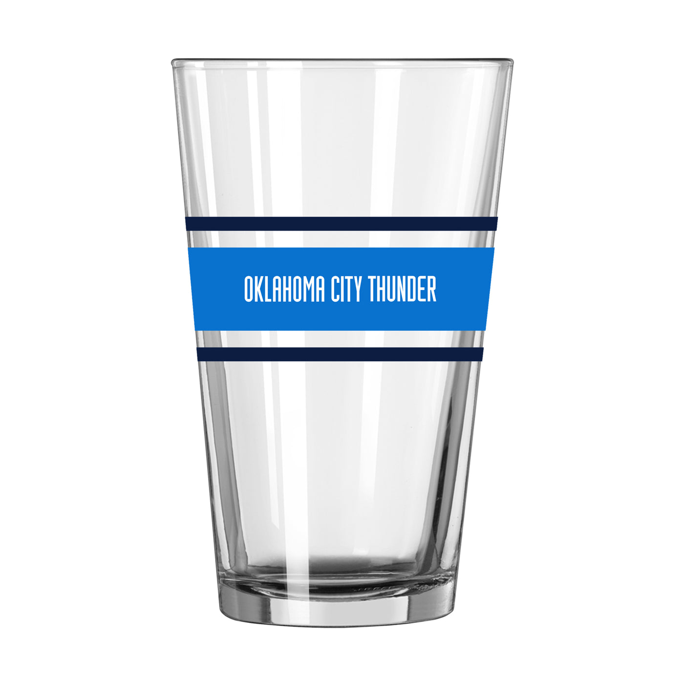 Oklahoma City Thunder 16oz Stripe Pint Glass