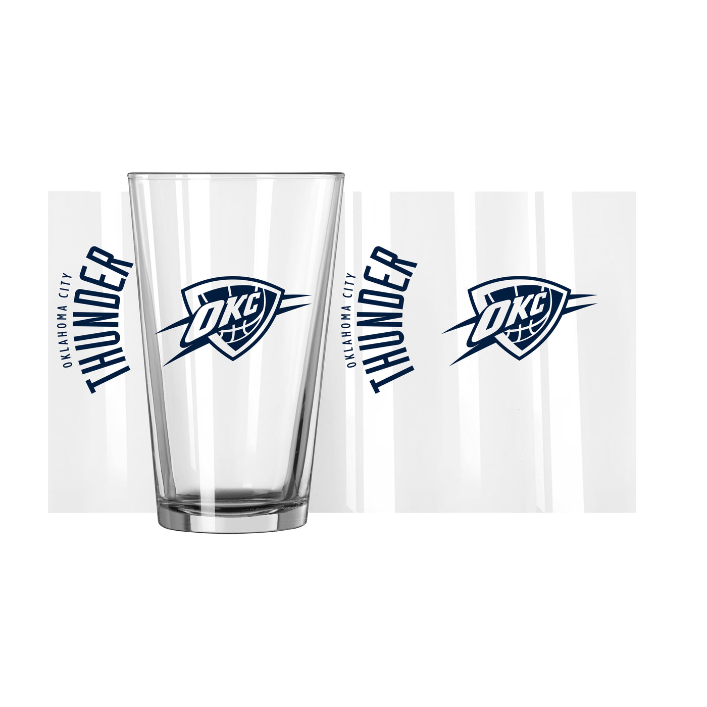 Oklahoma City Thunder Navy 16oz Gameday Pint Glass