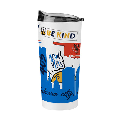 Oklahoma City Thunder 20oz Native Powder Coat Tumbler - Logo Brands